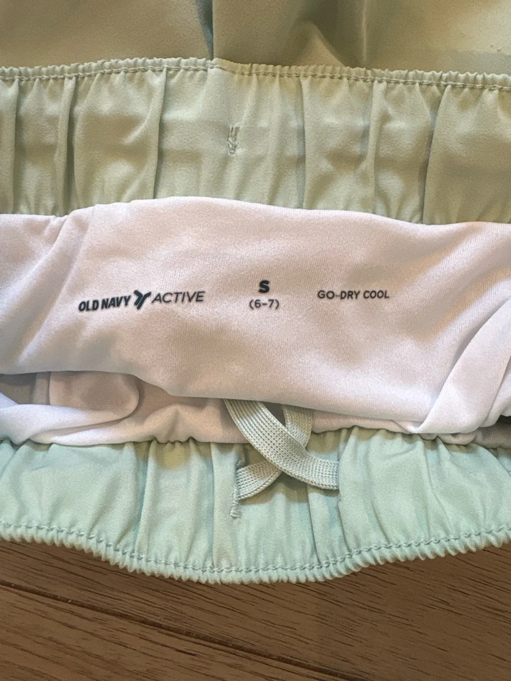 Old Navy Light Green Girls Athletic Shorts